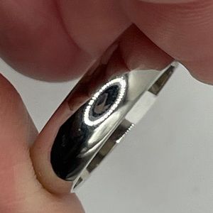 Rhodium Band Plain (#50)